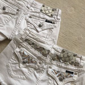 Miss Me white shorts, size 28, set of 2